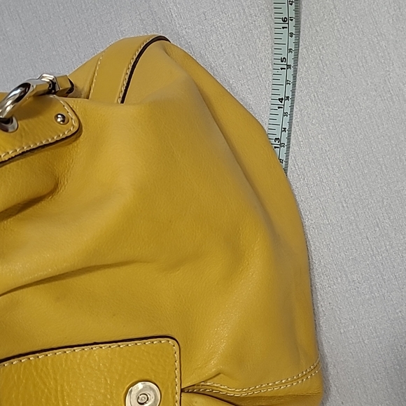 Robert Pietro Bag, Size 16" X 6" X 10", Golden Yellow - Picture 4 of 9